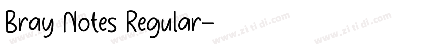 Bray Notes Regular字体转换 Bray Notes Regular字体转换